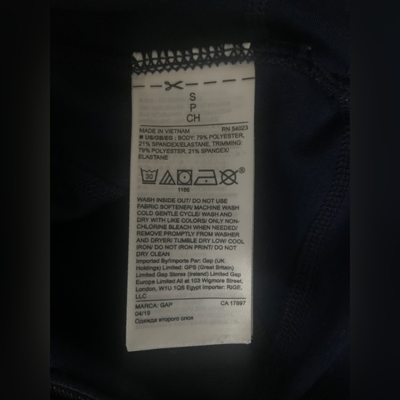 Gap Fit Blue striped size S 7/8 Leggings - Picture 5 of 7